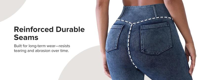 BRXL High Waisted Bootcut Flare Denim Jeans for Women - Crossover Waist & Illusion Pocket Design with Functional Back Pockets & Comfort Stretch Fabric#TikTokMadeMeBuyIt#Streetwear #outdoorfun-1