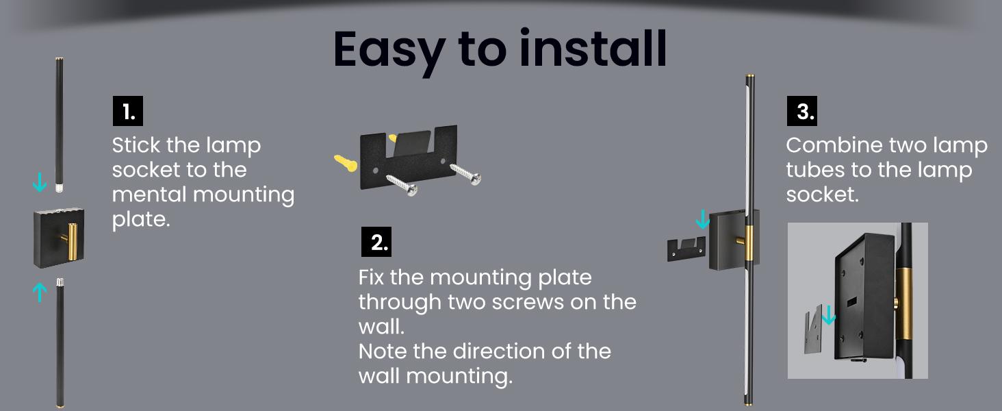 【Non-Removable Battery】Battery Operated Wall Lights Set of Two, Non-Removable Battery, 10000mAH Rechargeable Wall Lamps with Remote Control, Dimmable Black Gold LED Wireless Wall Sconces for Bedroom, Living Room, Hallway, Dining Room, 360° Rotate 3CCT