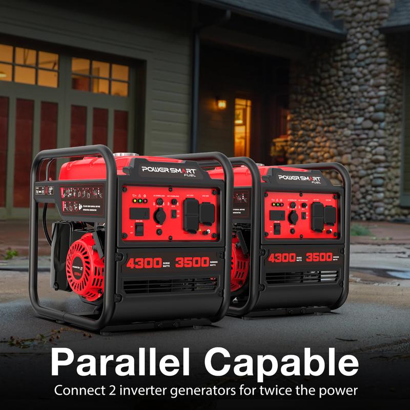 PowerSmart 4300-4500Watt Portable Inverter Generator, Gas Powered, Hurricane season, Lightweight and Emergency Backup, Camping, EPA Compliant(DB5041 DL5040 DB5041C)