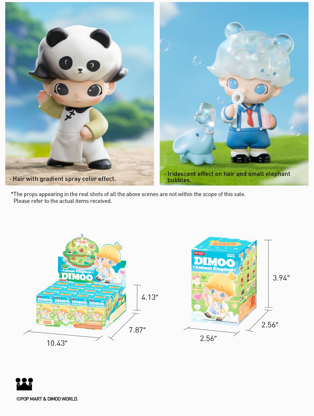 POP MART DIMOO Animal Kingdom Series Figures, Blind Box, Mystery Box