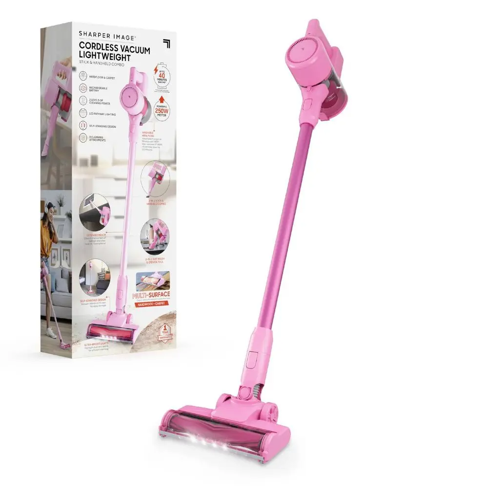 Sharper Image 2-in-1 Brushed Motor Cordless Stick and Handheld Vacuum