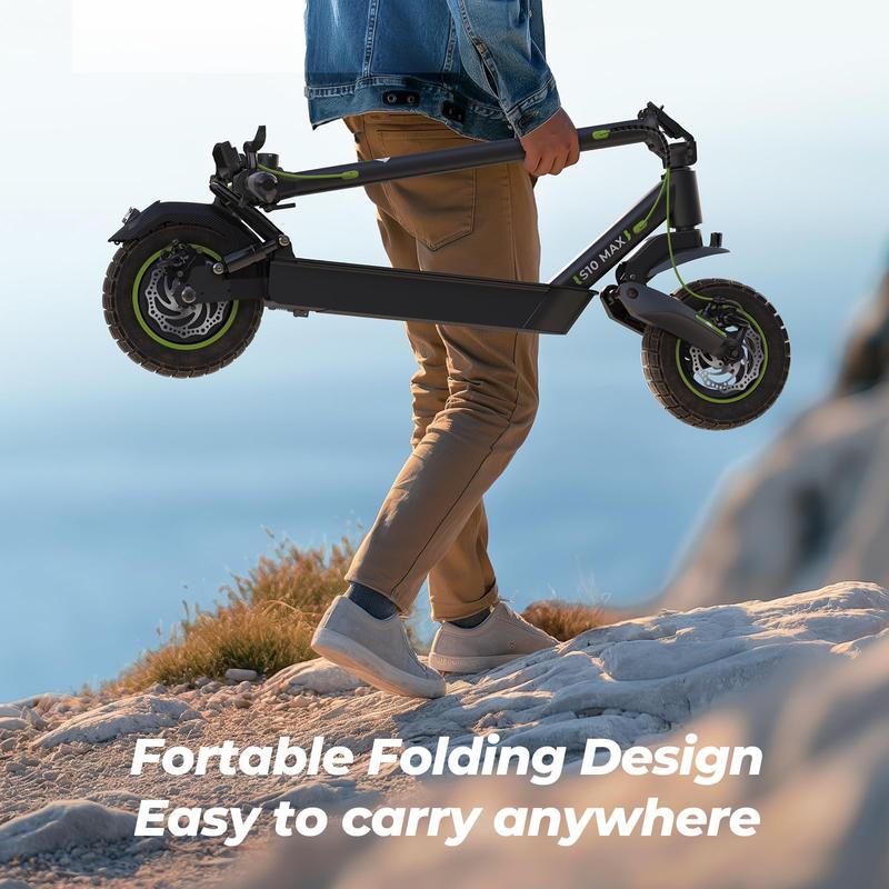 【Valentine's Day】Powerful 1000W Electric Scooter, 28MPH Max Speed, 37 Miles Long Range,10''/8.5'' Tires, Dual Suspensions, Dual Braking, Folding Electric Scooter Adults with APP Control