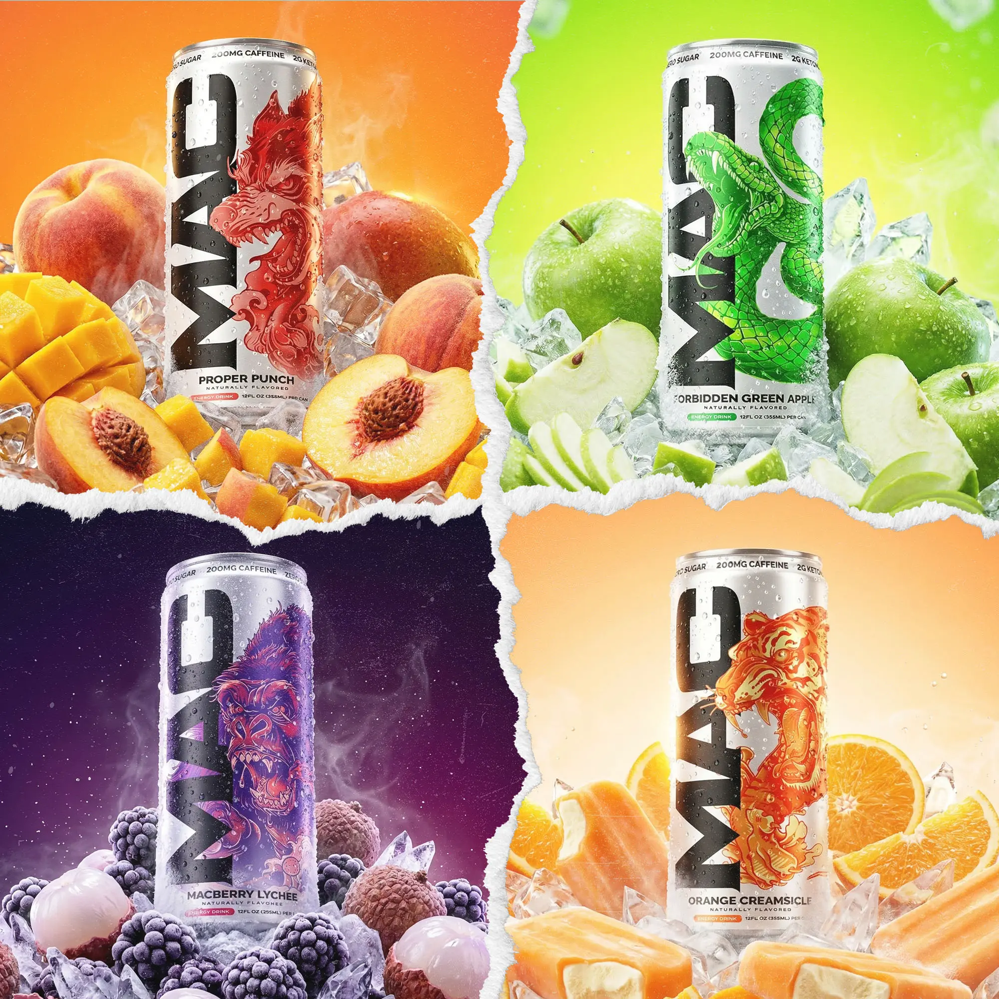 MAC Energy | Caffeinated Sports Energy Drinks - 12 Packs | By Conor McGregor