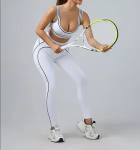 Vibe Outdoor Summer Activewear Yoga Fashion Set - Party Style Sports Tank Top & Booty Lifting Fitness Bottoms