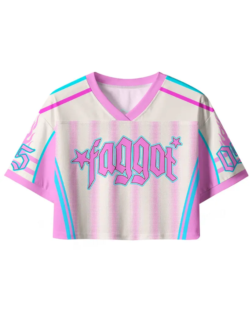 Star Jersey Crop Top for Women | Y2K Graphic Varsity Shirt | Trendy Streetwear Fashion Tee