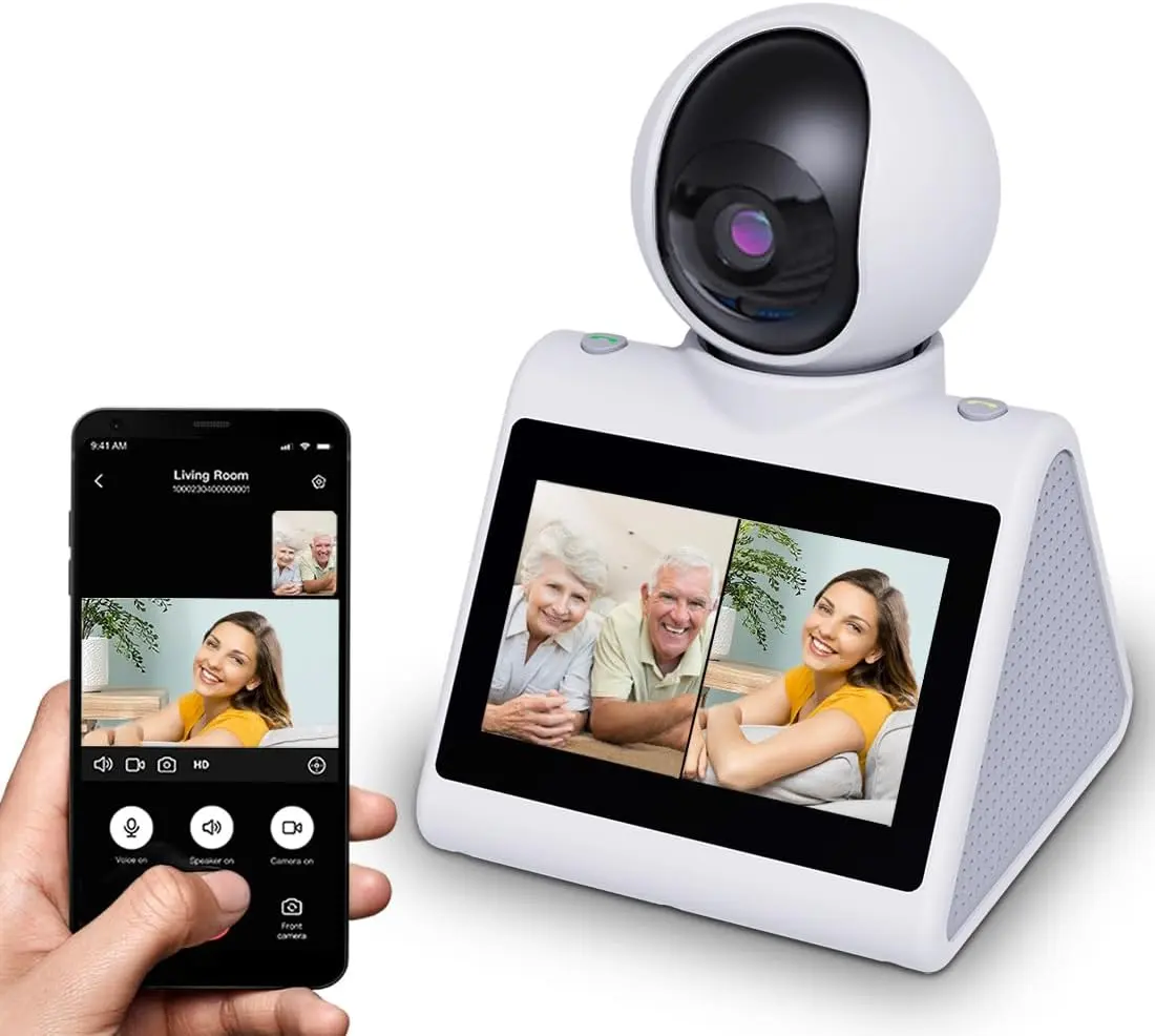 Two Way Video/Voice Camera with 4.3inch Big Screen,Indoor Pet Dog Camera with Phone App,Nanny Camera,Dog Camera,pet Camera
