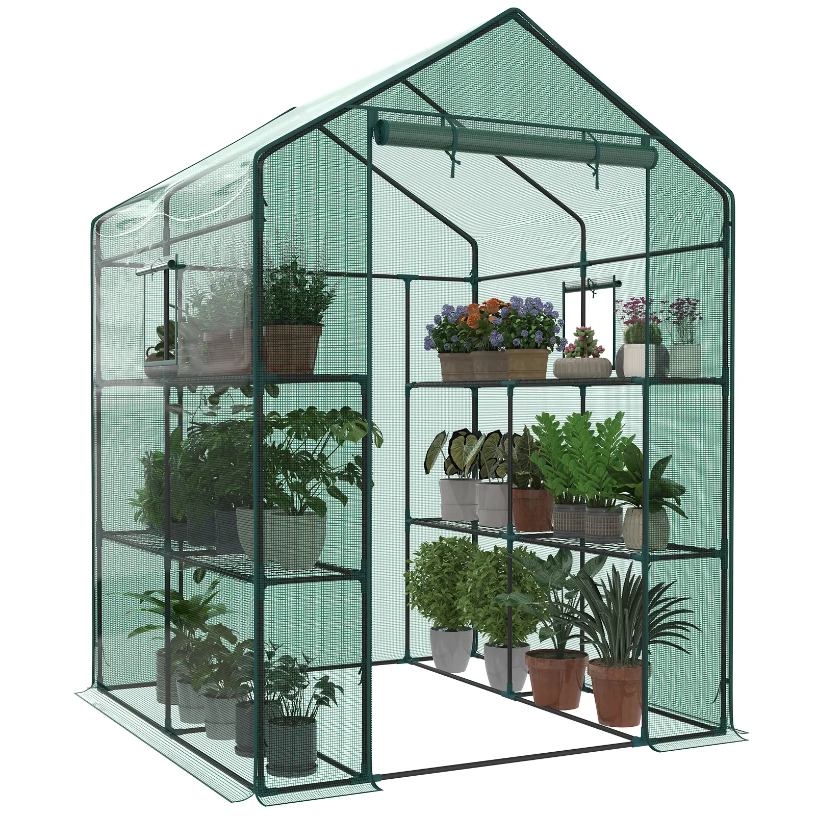 56'' x 56'' x 76''- with windows