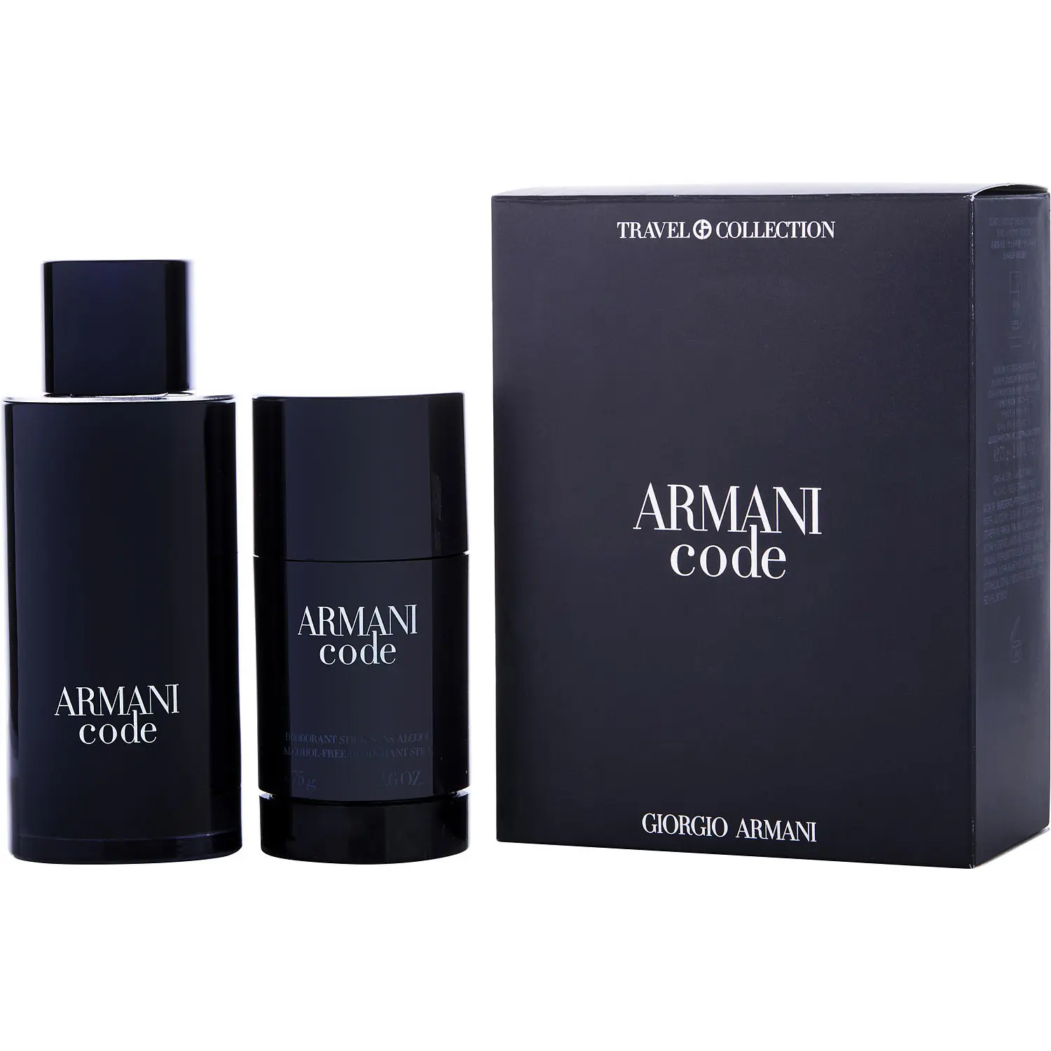 Armani Code Set-Edt Spray Refillable 4.2 Oz & Alcohol Free Deodorant Stick 2.6 Oz For Men Armani Code Set-Edt Spray Refillable 4.2 Oz & Alcohol Free Deodorant Stick 2.6 Oz For Men