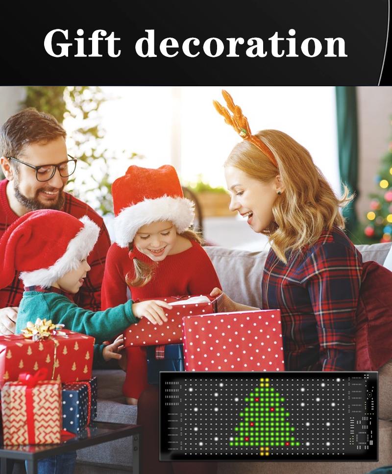 LED Sign for Car Windshield 7x3in Devil Eyes Lights USB Powered Bluetooth App Remote Control Dynamic RGB Flexible Display Panel for Motorcycle Taxi