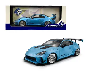 1:18 2024 Toyota GR86 Liberty Walk Body Kit Blue Diecast Model Car by Solido