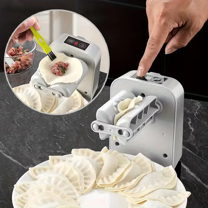 Dumpling Maker Rechargeable Automatic with Two Modes Material Easy Clean Durable Waterproof 1500 Dumplings Capacity