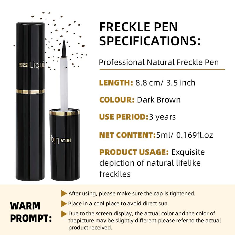 B&Q Waterproof Freckle Pen, Easy Coloring Makeup Stick for Novelty Makeup Styles, Music Festival, Facial Makeup Spot Pen