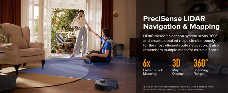 Roborock Qrevo Series Robot Vacuum and Mop, 10,000Pa suction, Self-Drying, Auto Mop Washing, Self-Emptying & Refilling, 10mm Mop Lifting, Smart Obstacle Avoidance (QV 35S) #TikTokShopJumpstartSale