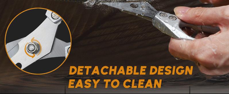 【February Faves】Huusk Multi-Purpose Kitchen Scissors – Stainless Steel Heavy Duty Shears, Japanese Steel, Dishwasher-Safe Poultry/Meat Scissors for Bones, Food Prep, Perfect Father's Day  Gift!