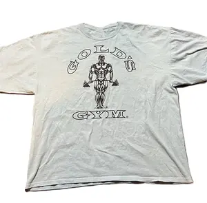 Vintage Golds Gym Shirt Powder Blue Venice California lifting Unisex