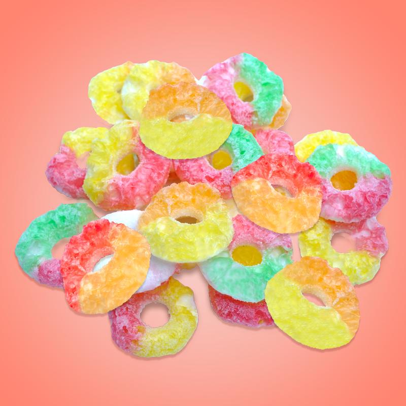 Amos Freeze Dried Gummy Rings, Banana, Skittles & Worms -Premium Tasty Fat-Free Gluten-Free Perfume Bonbon Sweet Snack Strawberry Amos Freeze Dried Gummy Rings, Banana, Skittles & Worms -Premium Tasty Fat-Free Gluten-Free Perfume Bonbon Sweet Snack Strawberry