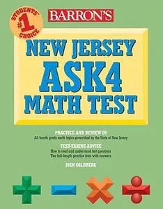 USED-Barron's New Jersey Ask4 Math Test by Joshua A. Goldberg (Paperback)