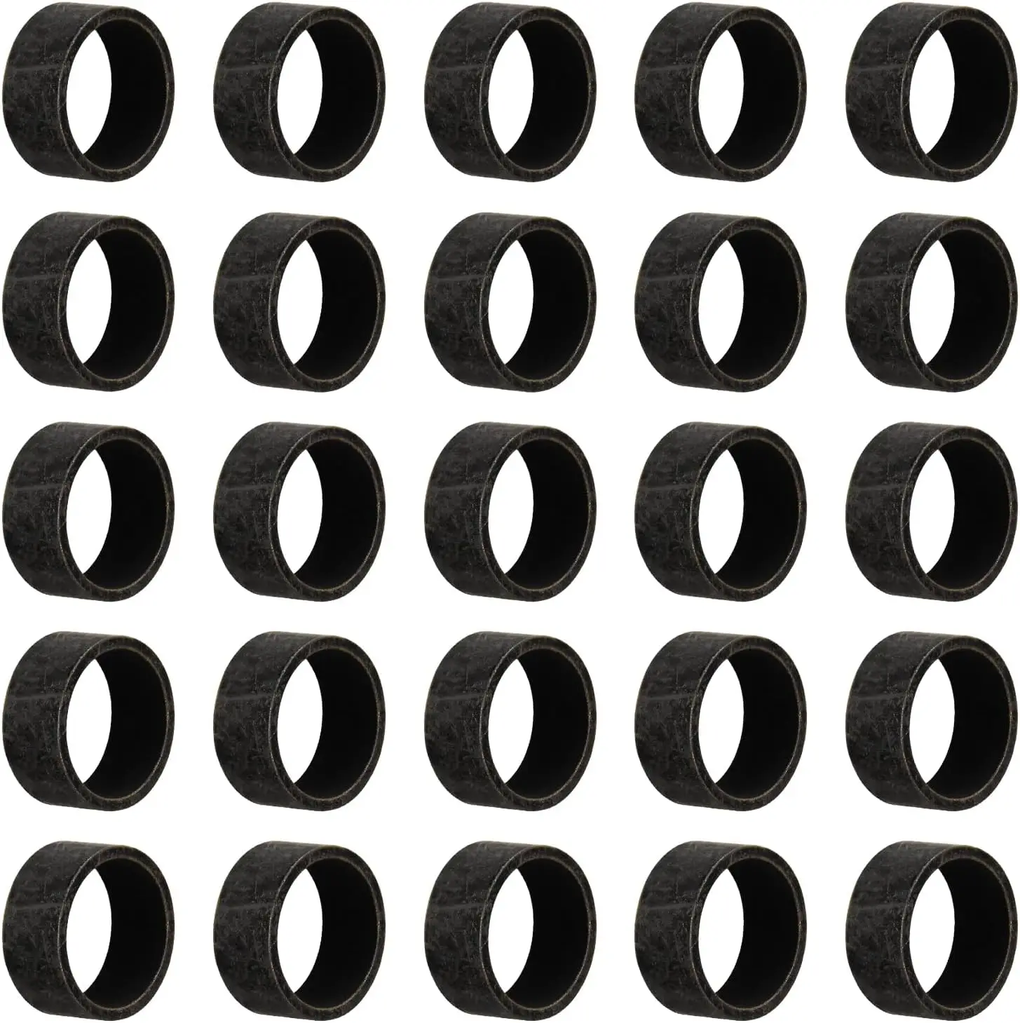 25-Pack 1/2" PEX Copper Crimp Rings for PEX Pipe Connections, Plumbing Fittings & Water Line Installation