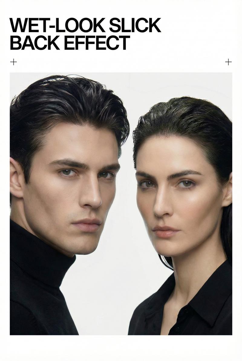 ApexFlow Styling Hair Gel Wet Hair Pompadour, Fresh Scent, Hair Styling, Strong Moisturizing & Long-Lasting Hold Gel for Men