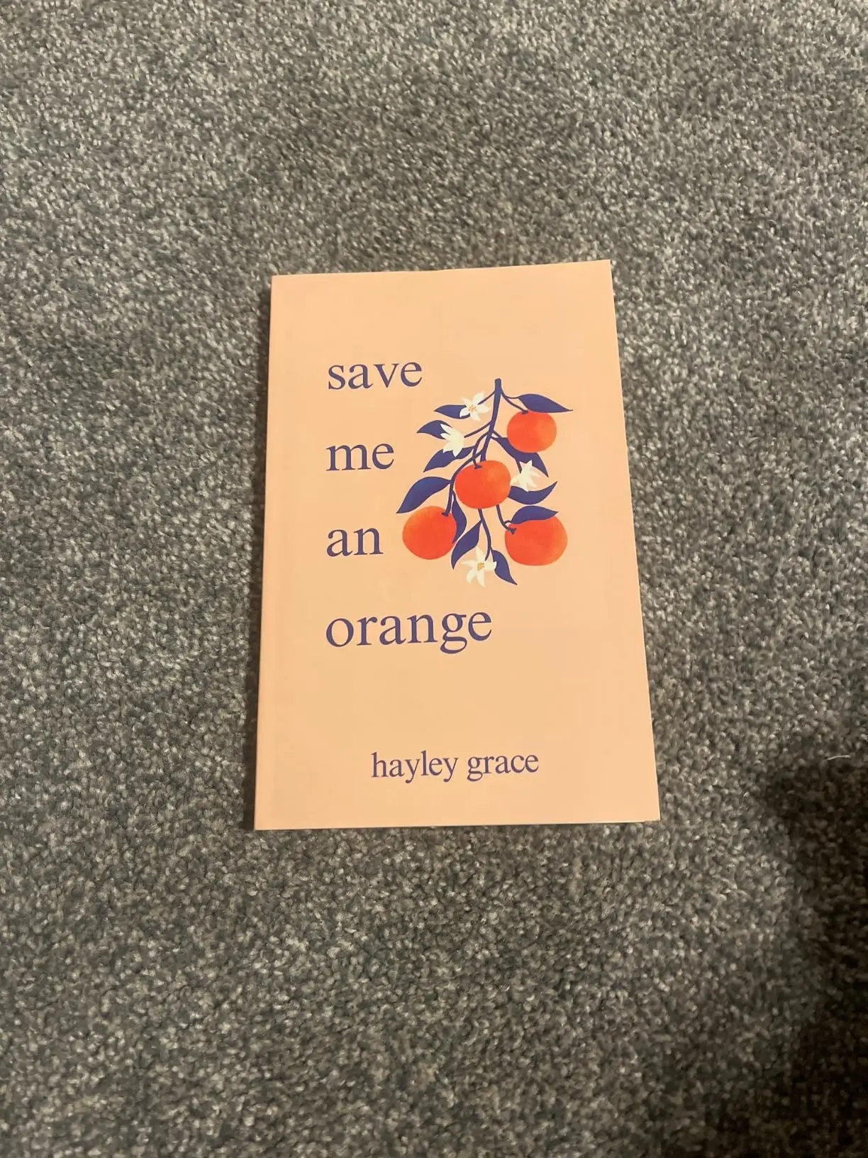 "#savemeanorange" Growing Up Literature & Art Novel, Hayley Grace, Trade Paperback, Bookstagrampoetry – 3/12/2024