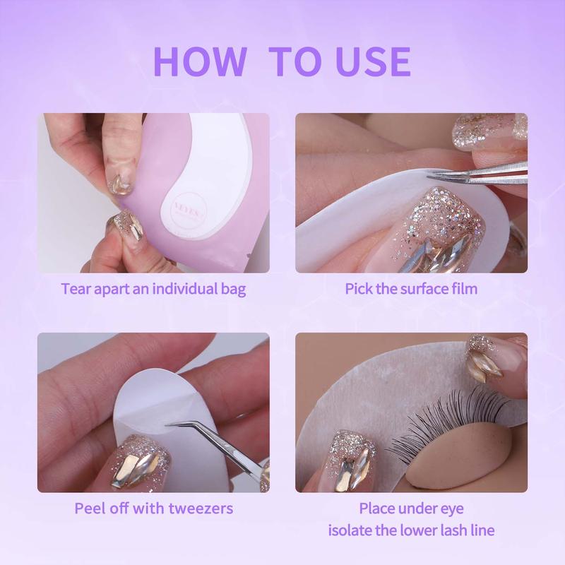 VEYES INC 50Pairs Aloe Extract Under Eye Gel Pads Hydrogel Eye Patch For Eyelash Extension Lint Free Lash Extension Supplies & Beauty Tools