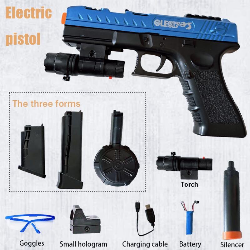 Blaster Gun,Electric Ball Blaster Pistol, High Gun Performance Cool Toy Gun, Rechargeable Splatter Ball Toys for Outdoor Activities Shooting Game Party Favors. Christmas and New Year Gifts