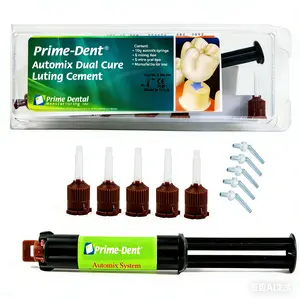 Prime Dent Automix Dual Cure Luting Cement | White Opaque, Natural Shade | Dental Luting Adhesive