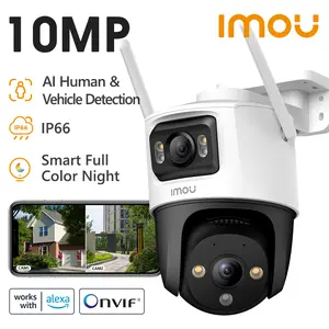 Lue's House IMOU Dual Lens Outdoor Camera PT Camera Home Security IP Camera AI Human &amp; Vehicle Detection Surveillance Camera 10-MP