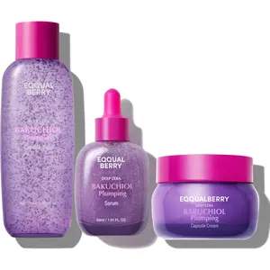 EQQUALBERRY Bakuchiol Duo – Serum & Capsule Cream Set for Firming, Smoothing & Hydrating | Gentle Retinol Alternative for Radiant, Resilient Skin