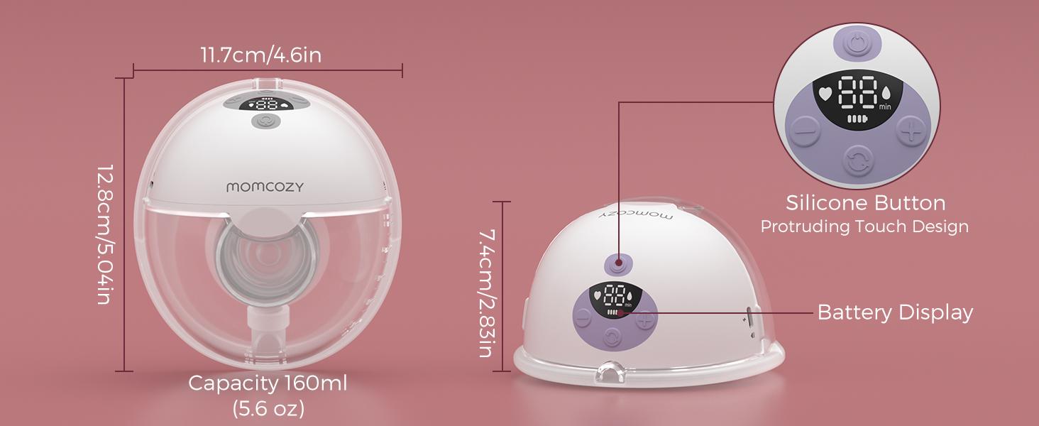 Momcozy Breast Pump Hands Free M5 & Momcozy Wipes  For Breastfeeding Moms 30 Counts *3