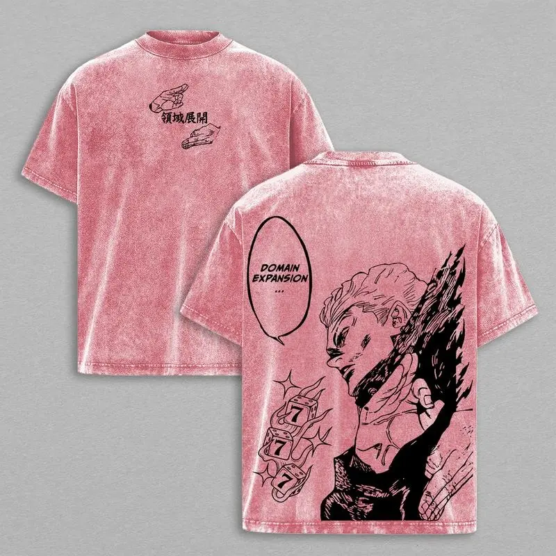 Hakari Kinji Jujutsu Kaisen Tee Washed - Vintage Washed Heavy