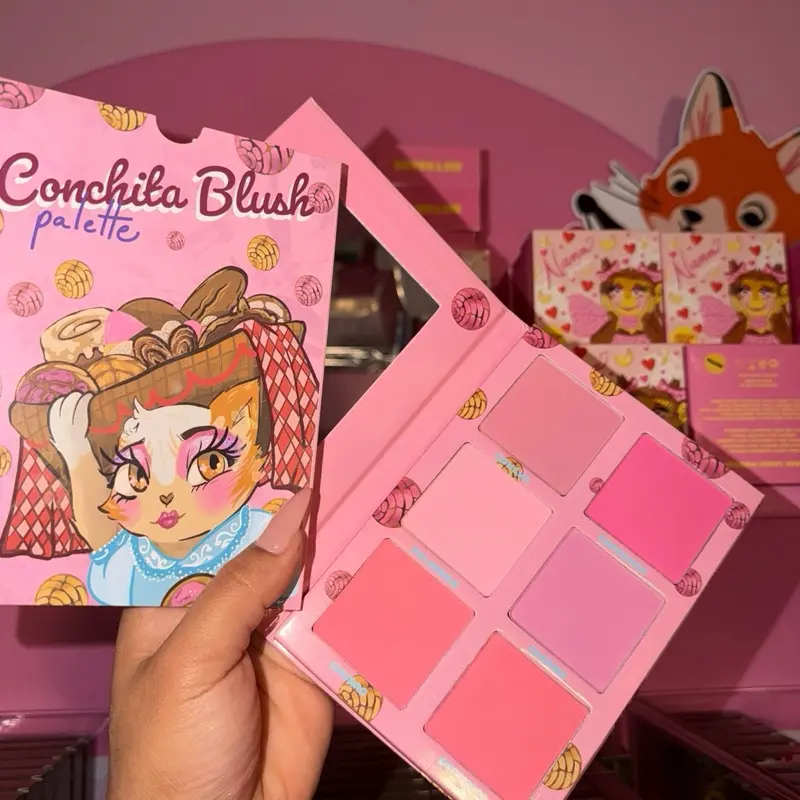 MetamorphosisBF Corp Conchita Blush Palette Matte Blush Powder - Six Pan Pink Shades for Natural Look - Soft Wash & Custom Shades - Beautycosmetics Makeup Cosmetics Products
