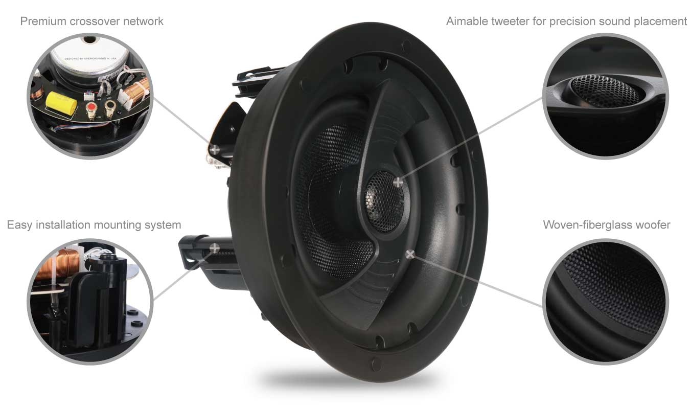 Clearus C6DC Direct-Firing 6.5" In-Ceiling Speaker Single