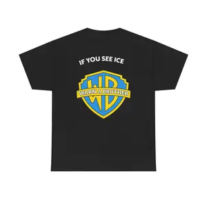 If You See Ice Warn A Brother Parody Logo T-Shirt