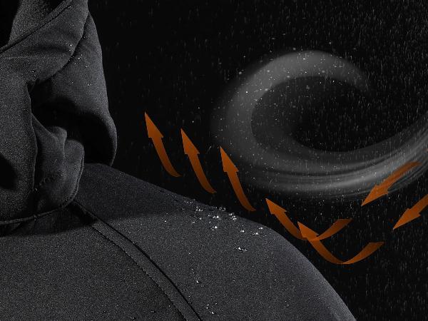 ororo Men's Soft Shell Heated Jacket with Detachable Hood and Battery Pack Menswear Coats, Water and Wind Resistant Outdoor Jacket Hoodie