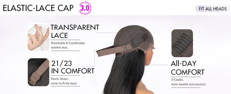 13*4 Lace Front Wig 26'' Ombre Blonde Layered Wave Synthetic Glueless Lace Wig Long Wavy Hair with Baby Hair Pre Pluck Ombre Wigs for Women Natural Daily Use