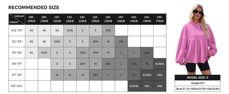 Fisoew Womens Oversized Hoodies Sweatshirts Casual Lantern Long Sleeve Drawstring Peplum Hem Loose Hooded Pullover Tops Chic FallFreshness #TikTokShopHolidayHaul #Springtok #TikTokShopJumpstartSale Piece bistro hoodie ditch masked hoodie graphic hoodies