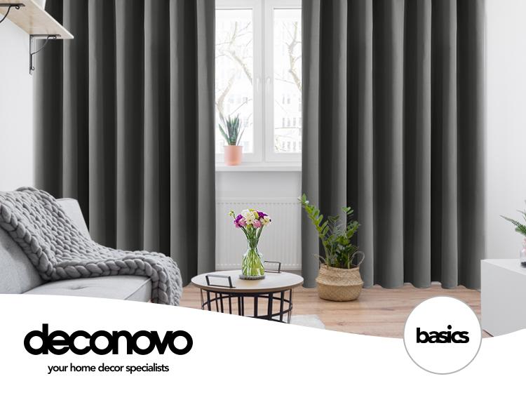 Blackout Curtains 2 panels, Deconovo Solid Thermal Insulated Grommet Blackout Curtains/Drapes for Bedroom and Living Room