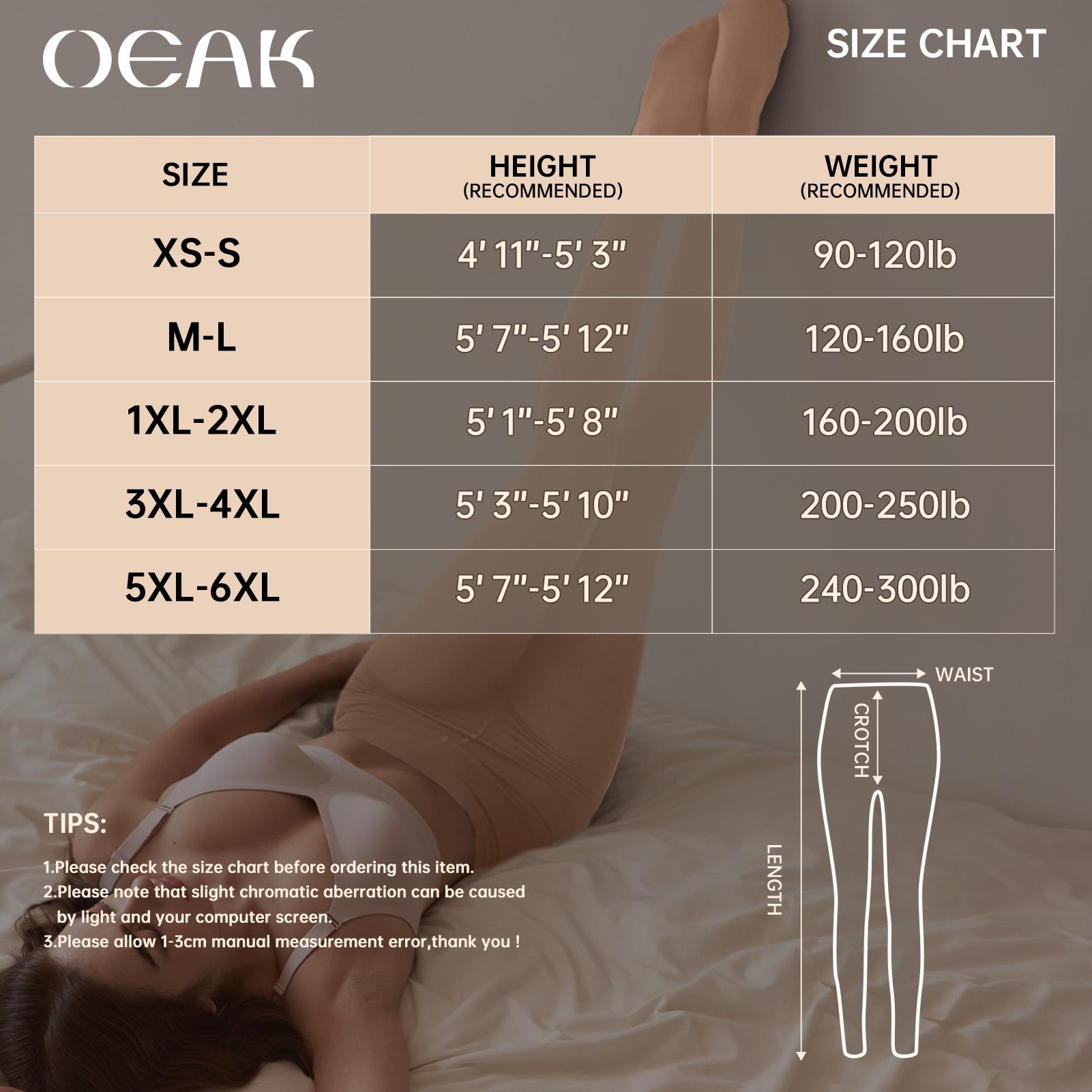 OEAK Womens Fleece Lined Tights Leggings Plus Size Thermal Warm Thick Opaque Tights Tummy Control High Waisted Pantyhose