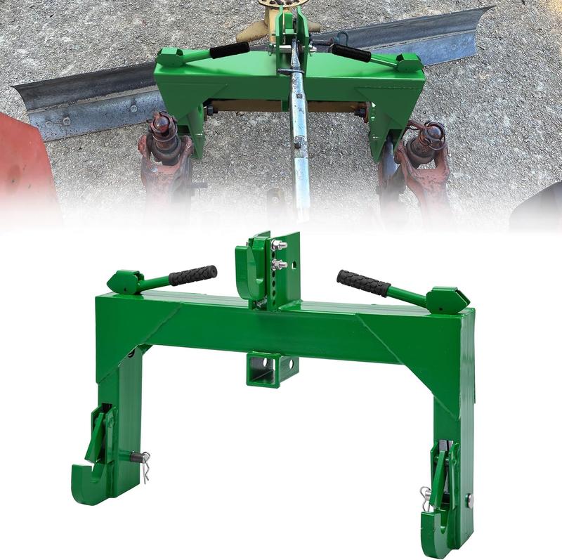 YITAMOTOR 3 Point Quick Hitch Attachment for Category 1 Tractors, 3000LBS Heavy Duty 3 Pt Tractor Hitch with 2" Receiver, Adjustable 5 Level Bolt for Farm & Ranch Equipment