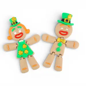 St. Patrick's Gingerbread Man Ornament Figurine Decoration 3D  print - articulated