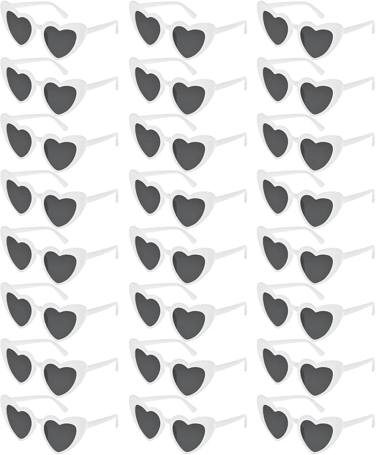 Girls' Women's Fashion Rimless Heart-Shaped Sunglasses - 4/12/24 Pairs, No Candy Colors, Female Vintage Party Wedding Accessories, Weddings