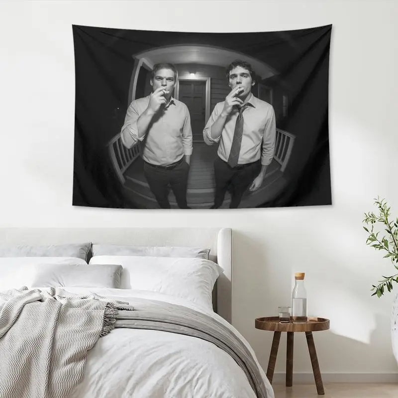 Dexter Resurrection Morgan Print Tapestry, Durable Hangable Decorative Tapestry for Adult Bedroom, Living Room Wall Decor, Gentle Wash Skin-Friendly Home Decor, Bedroom Decor