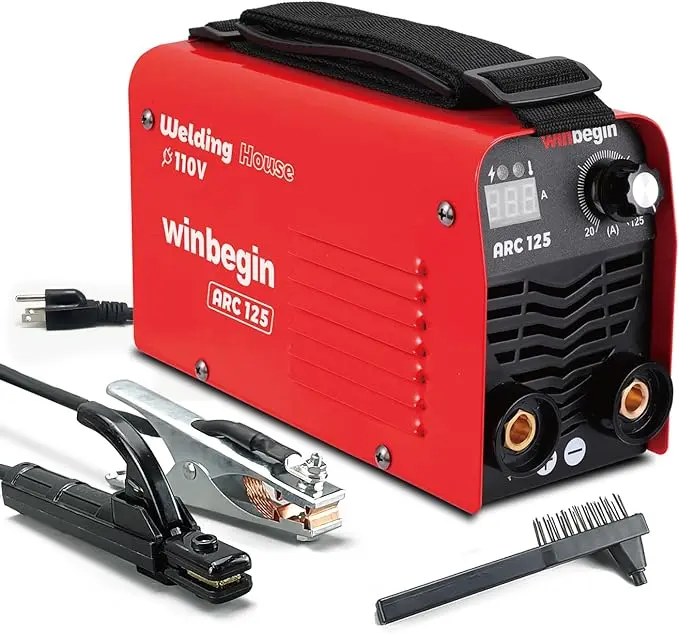 【DealsForYouDays】 125A Compact ARC Welder, Portable Handheld Stick Welder, MMA Welding Machine for Beginners, Home Repair