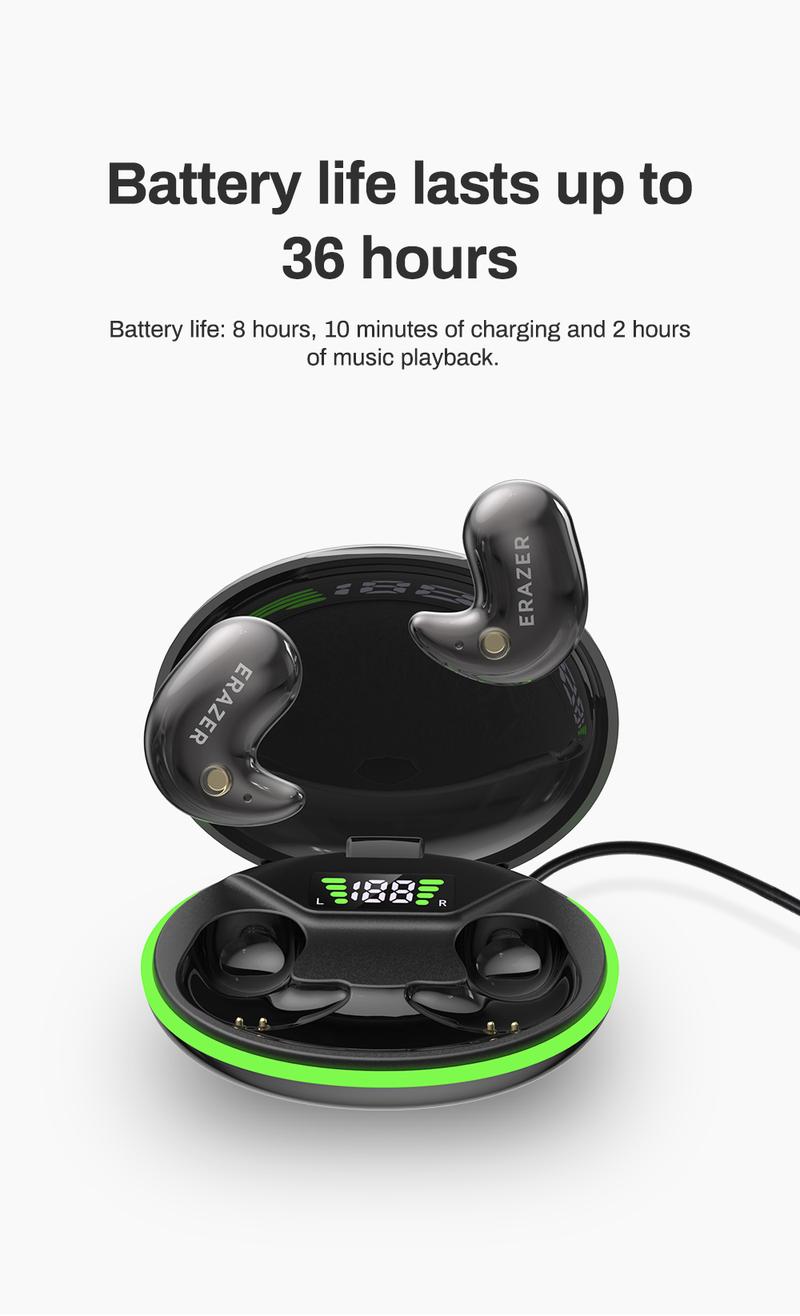 ERAZER XF58 Mini Invisible Headphones Bluetooth 5.4 True Wireless In-Ear Earphones sport Audio Sleeping Earbuds audifonos bluetooth wireless headphones noise cancelling headphones gamingheadset