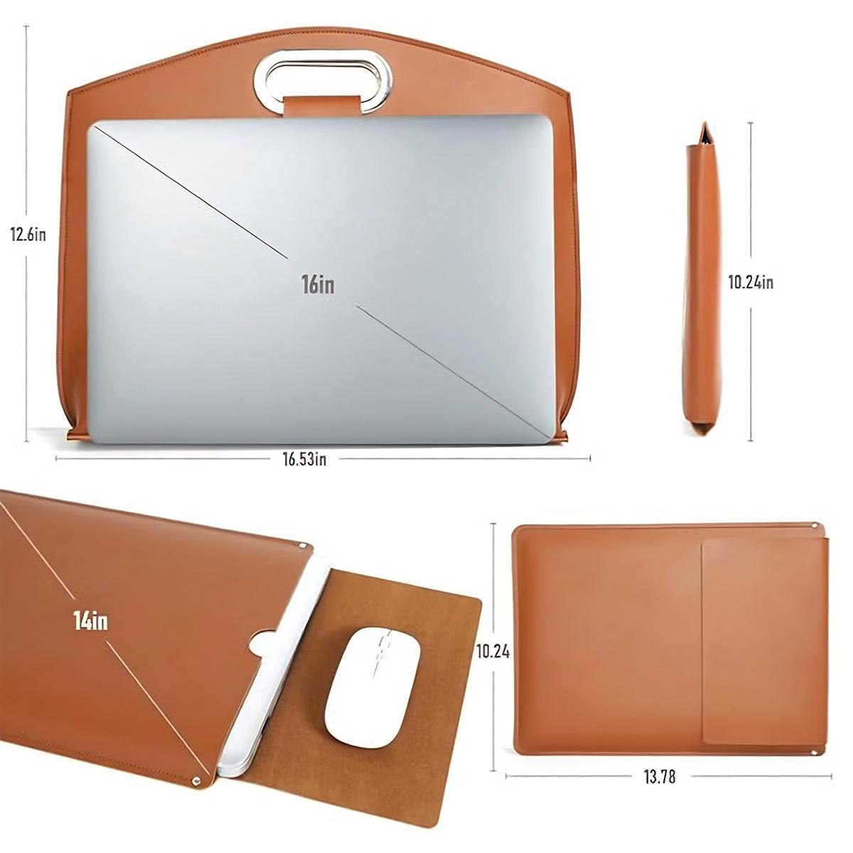 SSYERT 2 in 1 Leather Laptop Tote Bag 14 & 16 inches for Women with Clutch Inner liner bag, Waterproof Leather for Laptops and iPad Cases, Work Tote Bag Purses for Women, Computer bag for Work, Office, Casual SSYERT 2 in 1 Leather Laptop Tote Bag 14 & 16 inches for Women with Clutch Inner liner bag, Waterproof Leather for Laptops and iPad Cases, Work Tote Bag Purses for Women, Computer bag for Work, Office, Casual