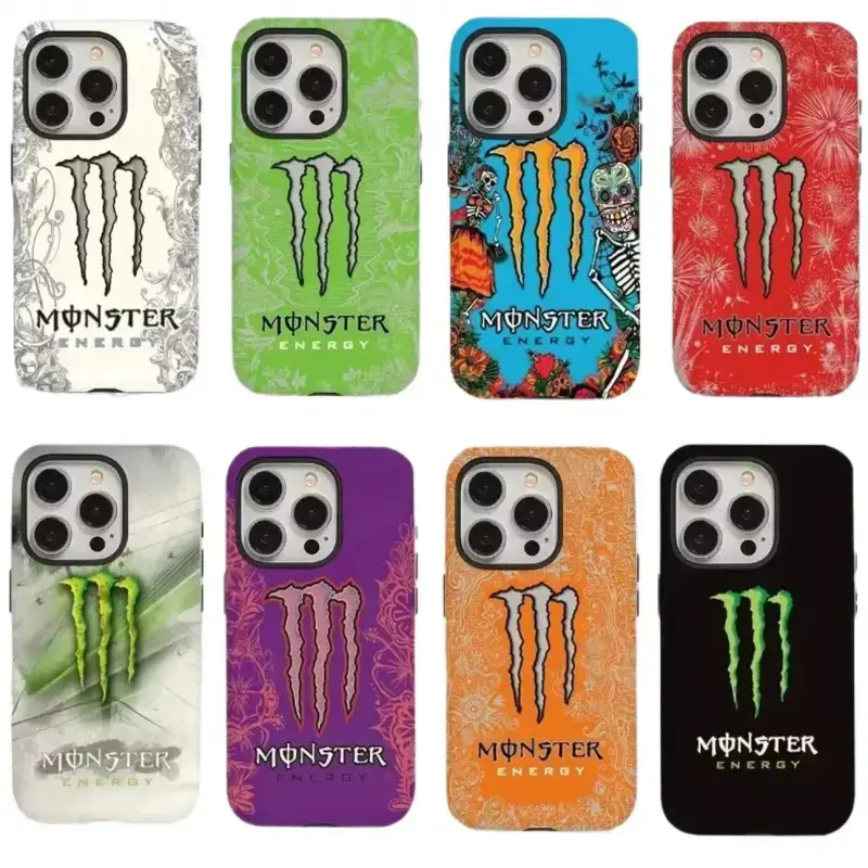 Monster Energy Street Art Phone Case - Local Personalized Multi-Size Rugged, Shockproof Protective Accessory for iPhone 17/16/15/14/13/12/11 Pro Max/Plus, Great Gift Idea, Accessories, Various Models