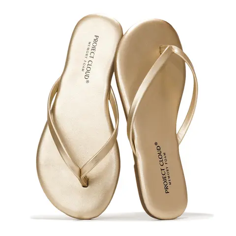 Project Cloud Kids "Little Foundations" Vegan Leather Kids Sandals Memory Foam Insole Lightweight Non-Slip Beach Home Footwear