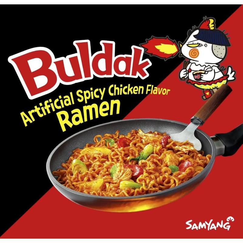Samyang Buldak Fire Noodles – Original Hot Chicken Flavor | Korean Instant Ramen 5-Pack | Bold & Spicy Taste