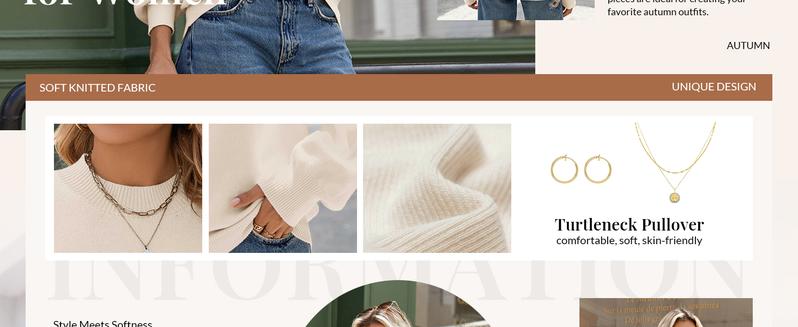Women's Pullover Turtleneck Sweater Long Sleeve Oversized Lantern Ribbed Knitwear Casual Thin Comfy Knitted Flowers Design